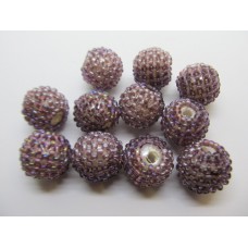 Seedbead Covered Beads